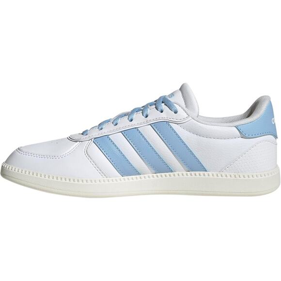 NWT adidas Women's Breaknet Sleek Sneaker, White/Blue/Off White-SZ 9 - Picture 3 of 7